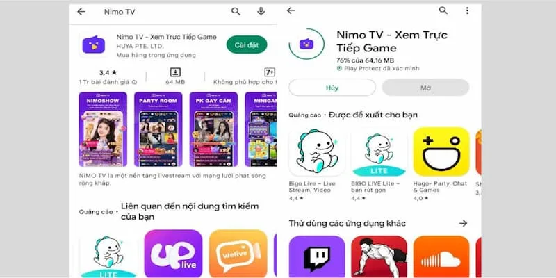 cách tải Nimo TV