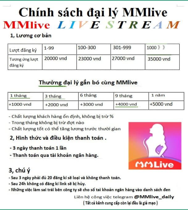 Chính sách đại lý mmlive