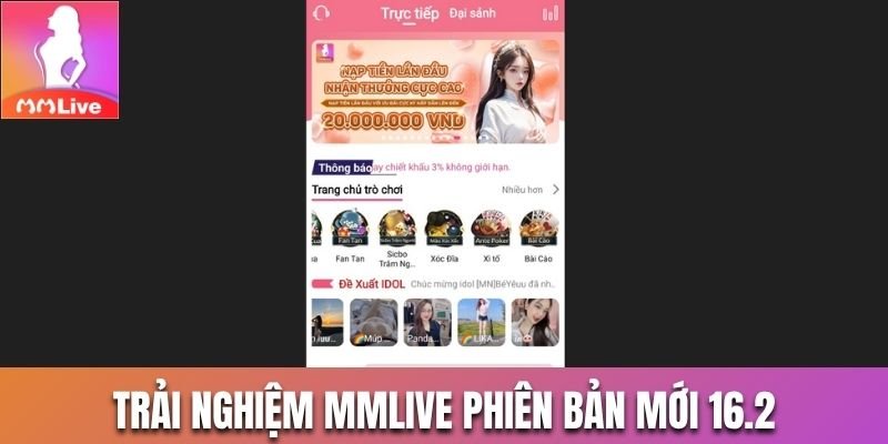 MMlive phiên bản mới 16.2