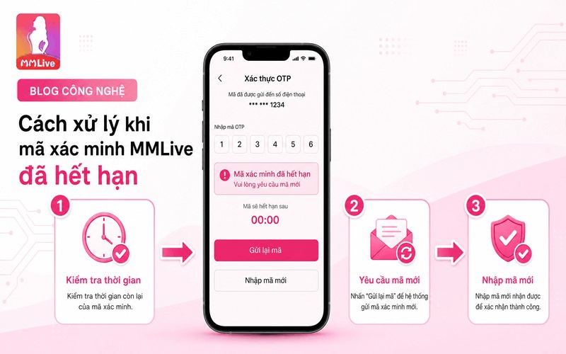 Cách xử lý khi mã xác minh MMLive đã hết hạn